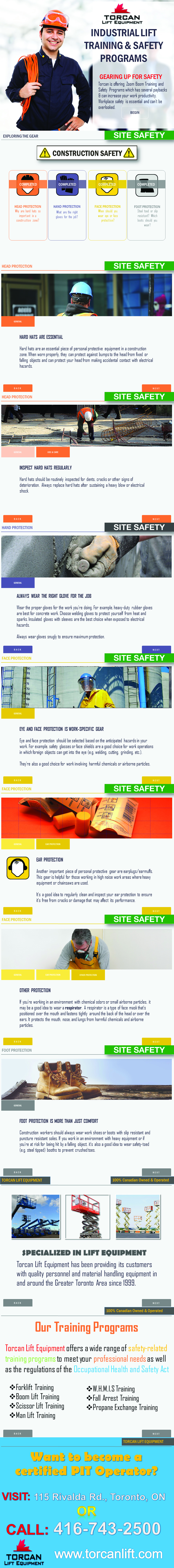 INDUSTRIAL LIFT TRAINING & SAFETY PROGRAMS INFOGRAPHIC
